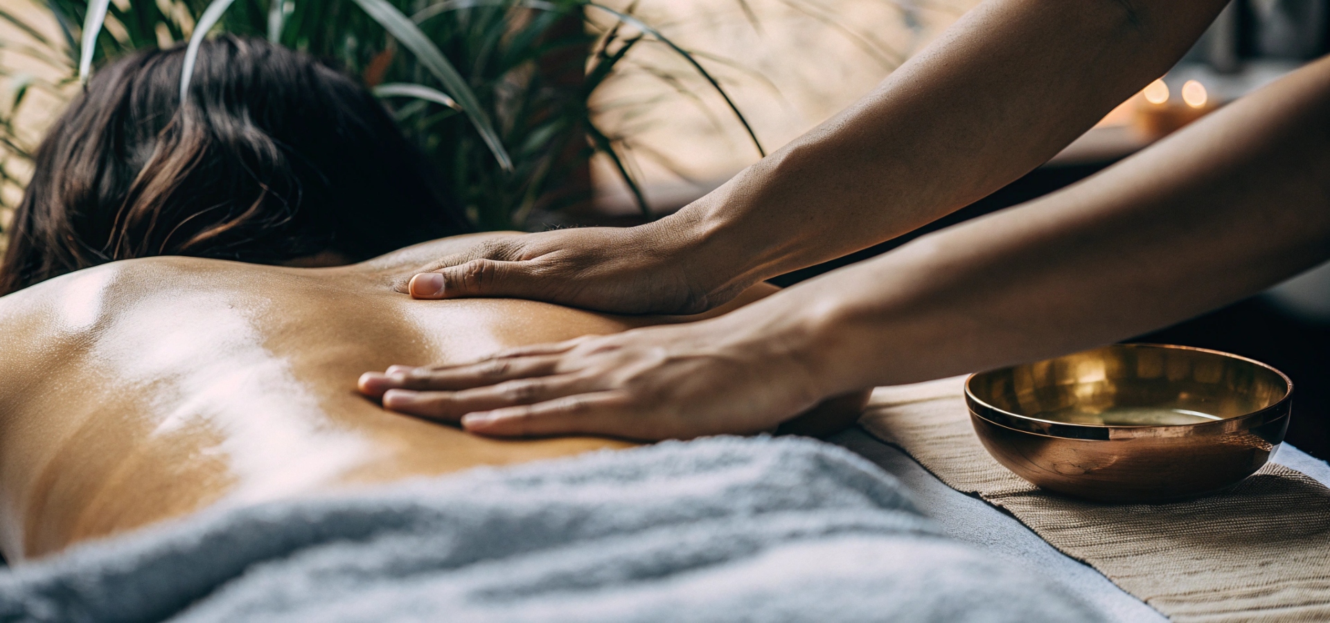 Ayurvedische Ölmassage in Hamburg — warme Atmosphäre und traditionelle Behandlung